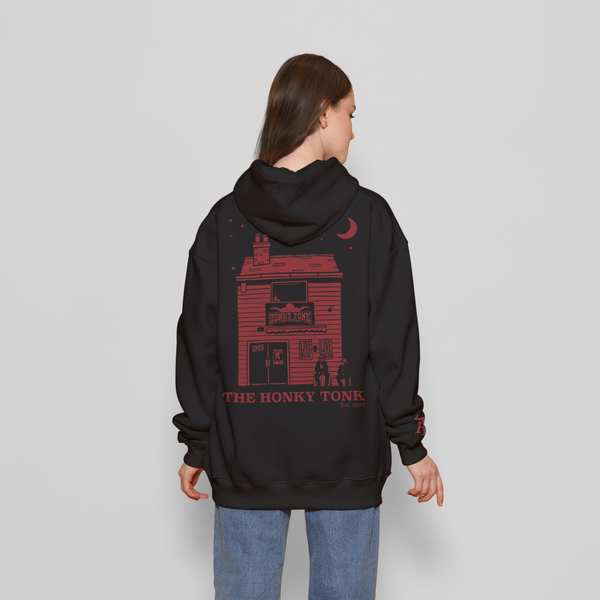 The Honky Tonk Hoodie - Black