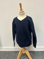 Banner V-Neck Sweatshirts Navy