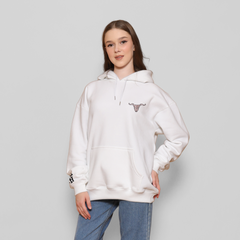 Honky Tonk Illustrations Hoodie - White