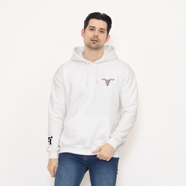 Honky Tonk Illustrations Hoodie - White