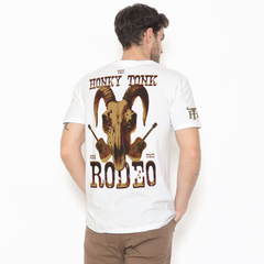 Honky Tonk Ram Skull T-Shirt - White