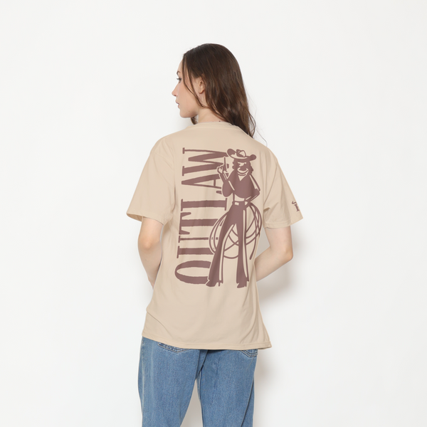 Honky Tonk Outlaw T-Shirt -Beige