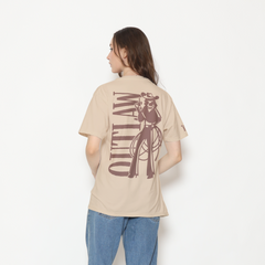 Honky Tonk Outlaw T-Shirt -Beige