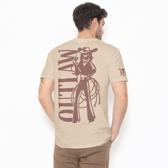 Honky Tonk Outlaw T-Shirt -Beige
