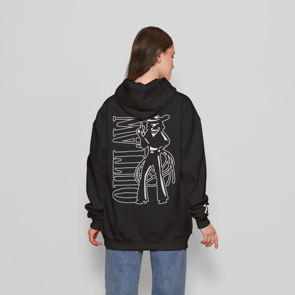 Honky Tonk Outlaw Hoodie - Black