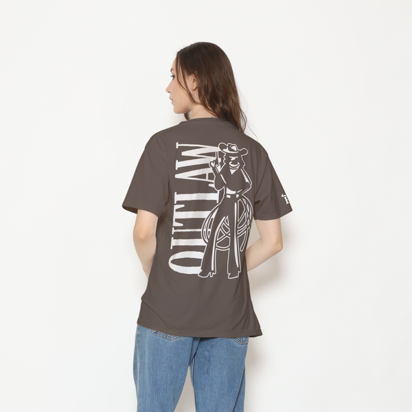 Honky Tonk Outlaw T-Shirt -Brown