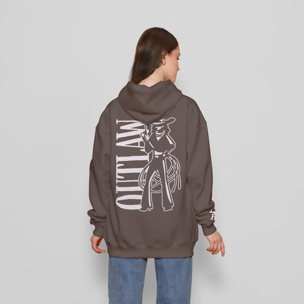 Honky Tonk Outlaw Hoodie - Brown