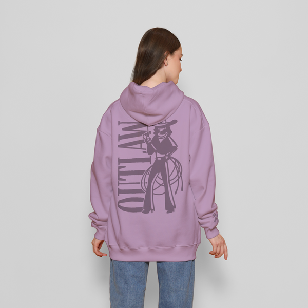 Honky Tonk Outlaw Hoodie - Lavender