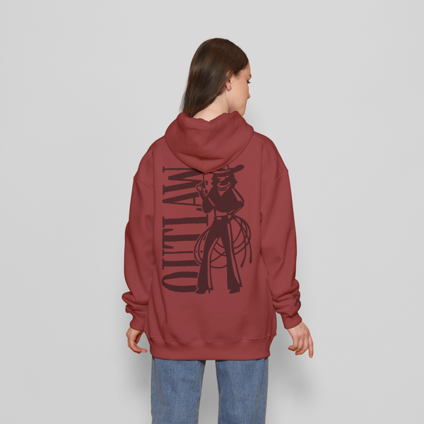 Honky Tonk Outlaw Hoodie - Red