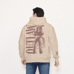 Honky Tonk Outlaw Hoodie - Beige
