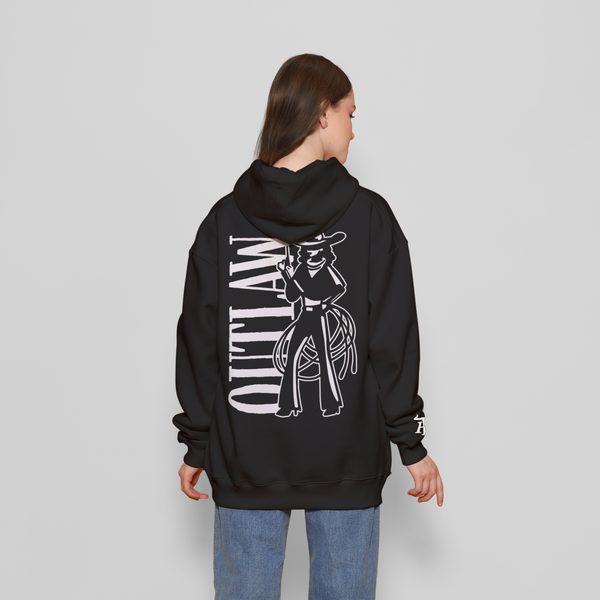 Honky Tonk Outlaw Hoodie - Black