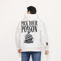 Honky Tonk Pick Your Poison Hoodie - White