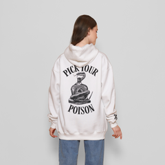 Honky Tonk Pick Your Poison Hoodie - White