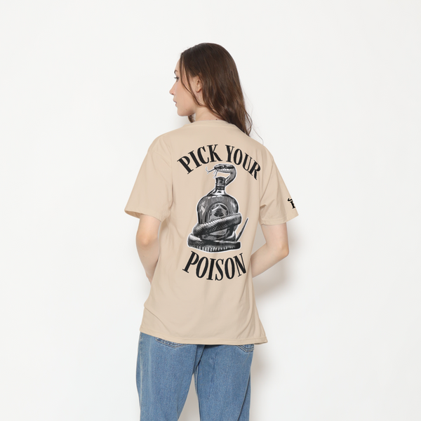 Honky Tonk Pick Your Poison T-Shirt - Beige
