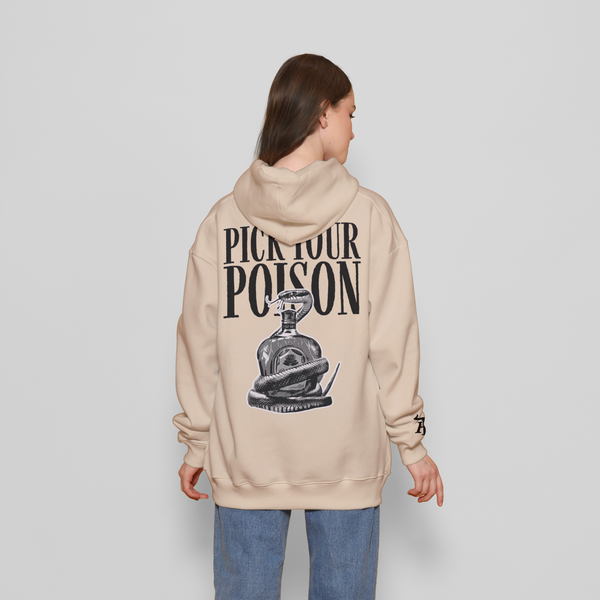 Honky Tonk Pick Your Poison Hoodie - Beige
