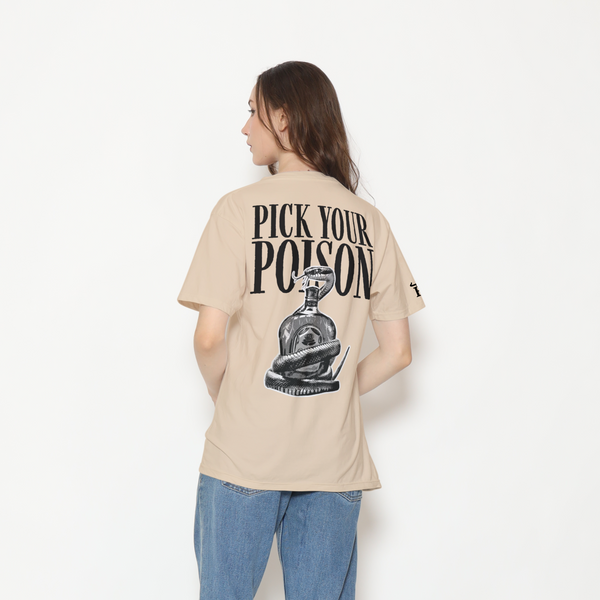 Honky Tonk Pick Your Poison T-Shirt - Beige