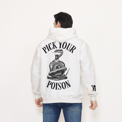 Honky Tonk Pick Your Poison Hoodie - White