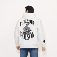 Honky Tonk Pick Your Poison Hoodie - White