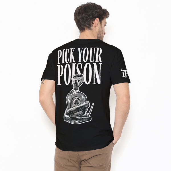 Honky Tonk Pick Your Poison T-Shirt - Black