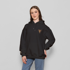 Honky Tonk Ram Skull Hoodie - Black