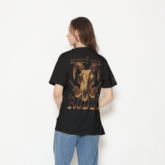 Honky Tonk Ram Skull T-Shirt - Black