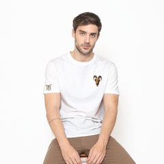 Honky Tonk Ram Skull T-Shirt - White