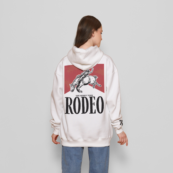 Honky Tonk Rodeo Hoodie - White