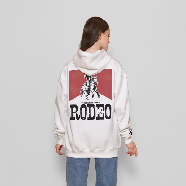 Honky Tonk Rodeo Hoodie - White