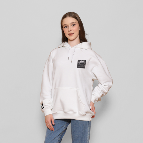 Honky Tonk Whiskey Hoodie - White